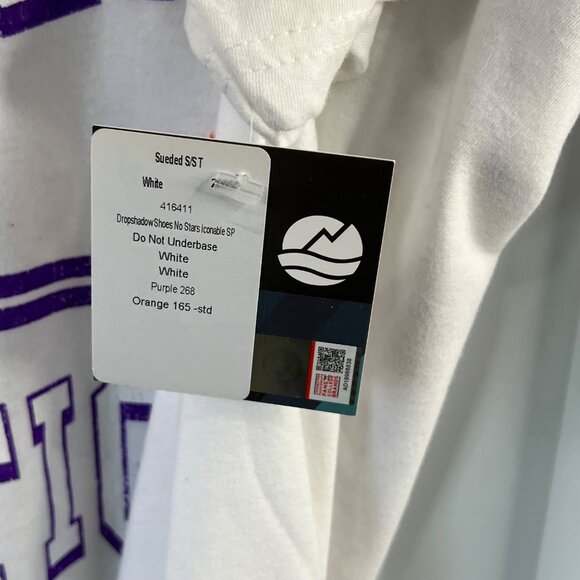 Ouray Clemson Tigers Large White Sueded T-Shirt 60% Cotton & Polyester Soft Feel - Picture 5 of 6